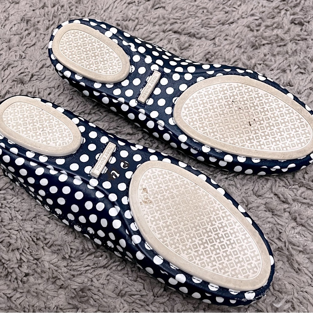 Tory Burch Minnie Polka Dot Travel Ballet Flats Size 6 Boardroom Chic - Picture 6 of 6